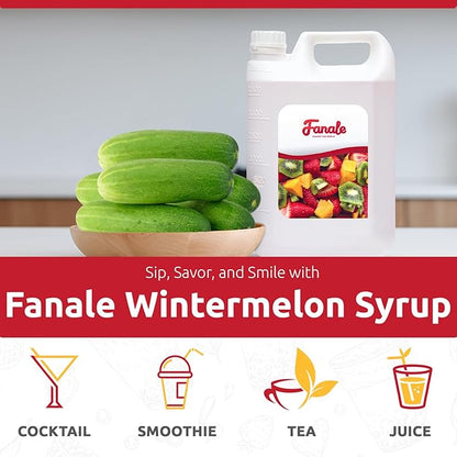 Fanale Premium Flavoring Concentrated Syrup for Bubble Tea 11 lb | Winter Melon Flavor Syrup | for Boba Tea, Smoothies, Slushes, Desserts | 11lb | SRP250