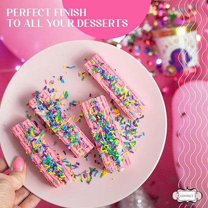 Confect Sprinkles | Under the Ocean Disco Ball Mashup Sprinkles Mix Sea Green, Cyan & Teal Dragees Parrot Green Sparkling Sugar for Cakes & Cupcakes Decoration Assorted pack of 5 | Dairy-Free, Palm Oil-Free - 5 Oz