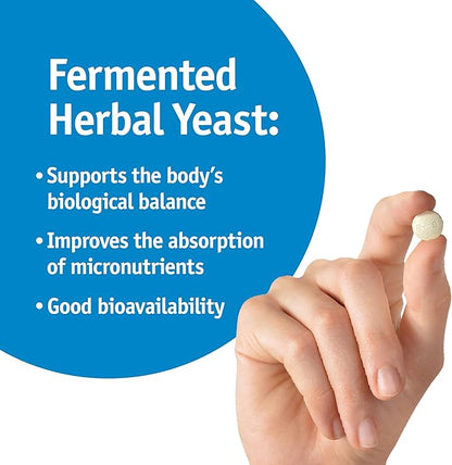 Strath Nutritional Yeast Tablets - Vegetarian, Lactose Free, Artificial Additive Free - Digestive Support, Nutrient Absorption - Unflavored Daily Supplement - Prebiotic and Postbiotic