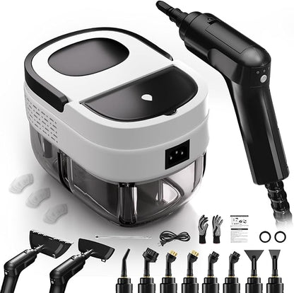 Steam Cleaner for Home, Steam Cleaner 2500w, High Pressure Steamer for Cleaning, 1.6L Water Tank, 3 Level Steam Control, High Heat Handheld Steamer for Kitchen, Bathroom, Upholstery, Car, Furnitur