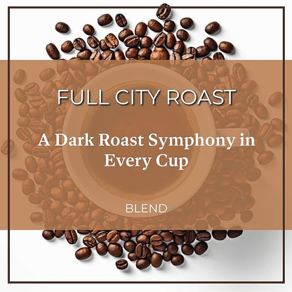 San Diego Coffee Full City Roast, Dark Roast, Whole Bean Coffee, 16-Ounce Bags (Pack of 2) Café en grano tostado