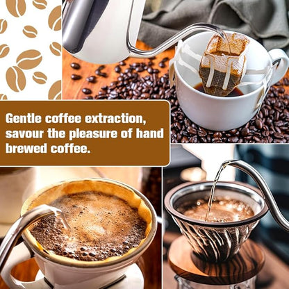 Milk Frothing Pitcher, 350ml/12oz Gooseneck Spout Coffee Tea Pot, Milk Frother Cup Stainless Steel, Milk Coffee Cappuccino Latte Art Barista Steam Pitchers Milk Jug Cup