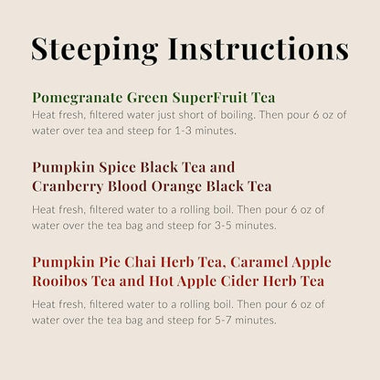 The Republic of Tea: Fall Harvest Tea Assortment Cube, 24 Tea Bags