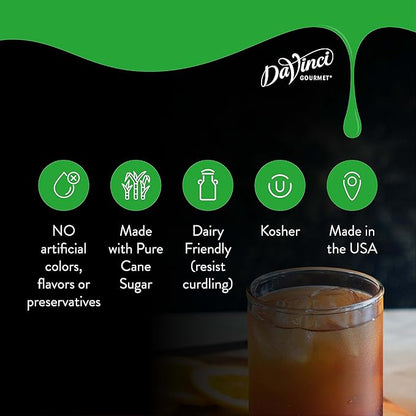 DaVinci Gourmet Honey Syrup, 25.4 Fluid Ounces (Pack of 4)