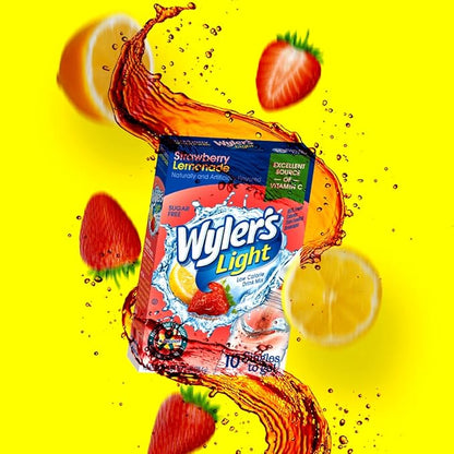 Singles Tо Go Powder Packets, Wаter Drink Mix, Strawberry Lemonade, 96 Singlе Servings (Pack of 12) Strawberry Lemonade
