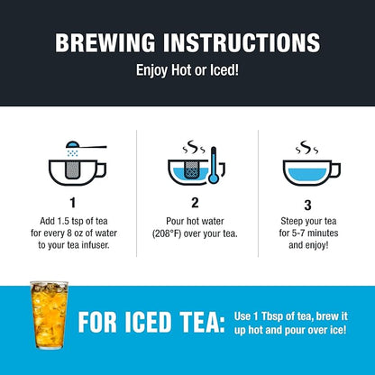 Tiesta Tea - Cozy Chai, Loose Leaf, Spiced Chai Rooibos Tea, Premium Caffeine-Free Blend, Makes Hot or Iced & Up to 50 Cups, 5oz Refillable Tin