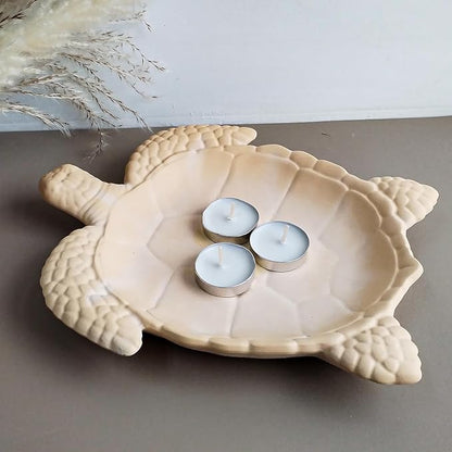 Wehous Texture Turtle Tray Resin Mold, Storage Tray Silicone Molds for Epoxy Resin, Creative Marine Animal Container Jewelry Holder Trinket Plate Mold Turtle Concrete Clay Craft Halloween Home Decor