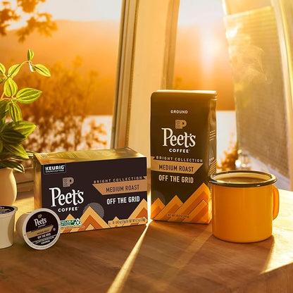Peet's Coffee, Medium Roast Ground Coffee - Off the Grid Blend 10.5 Ounce Bag