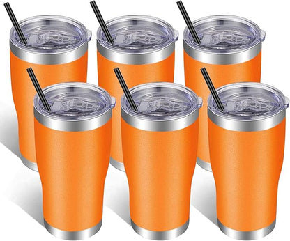 VEGOND 20oz Tumbler Stainless Steel Tumbler Cup with Lid And Straw Vacuum Insulated Double Wall Travel Coffee Mug