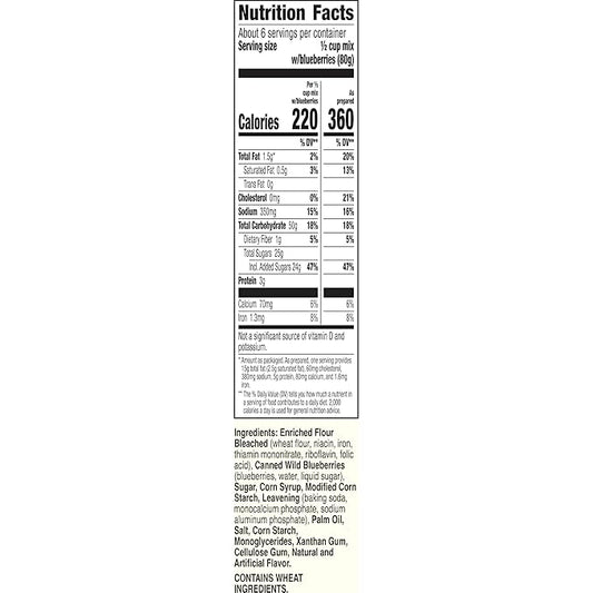 Betty Crocker Wild Blueberry Muffin and Quick Bread Mix, 16.9 oz.