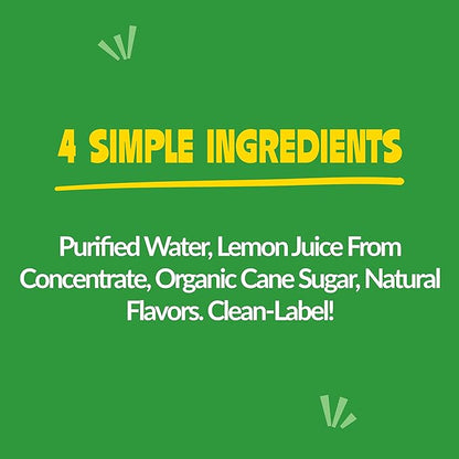 Hoot Juice Original Lemonade By Lemonati, No Artificial Sweeteners or Flavors, Gluten-Free, Kosher, Non-GMO, Vegan, 7.5 Fl Oz Mini-Cans, Pack Of 24, Original Lemonade