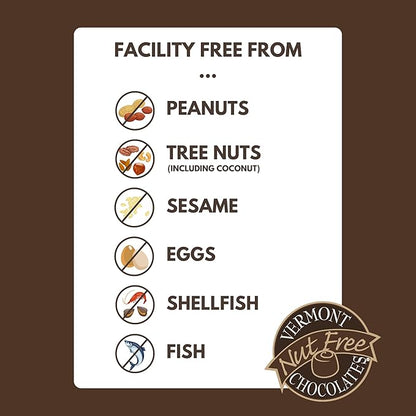 Vermont Nut Free Chocolates Hanukkah Grand Assortment – Kosher, Nut Free Gourmet Chocolate Gift Box with Truffles, Caramels, Buttercreams & More (4.5 oz)