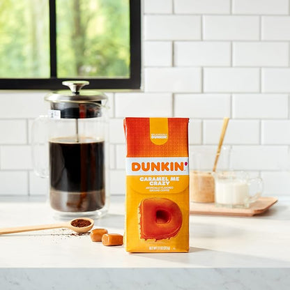 Dunkin' Caramel Me Crazy Flavored Ground Coffee, 11 Ounce (Pack of 1)