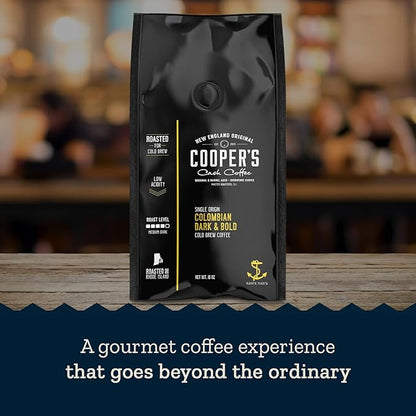 Cold Brew Coffee Colombian Reserve Single Origin Coarsely Ground Coffee - 5 lb. Bag - Dark Roast