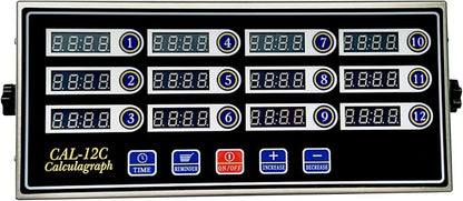 12 Channel Kitchen Timer Digital Kitchen Timer Loud Alarm Cooking Calculagraph Commercial Timer for Food Chips BBQ Pizza Bread Grilled Burger Coffee