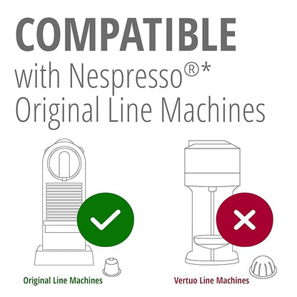 MidNite Monkey 120ct for Nespresso Original Machine Compatible Pods | Aluminum Coffee Capsules I Like Dharkan Espresso I Fully Nespresso Compatible