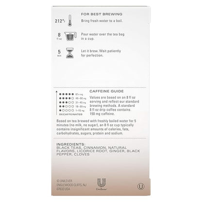 TAZO Chai Tea Bags, Vanilla Caramel Chai, Caffeinated tea, 120 Total Bags (20ct - Pack of 6)