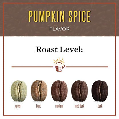 San Diego Coffee Pumpkin Spice, Medium Roast, Whole Bean Coffee, 16-Ounce Bag Café en grano tostado