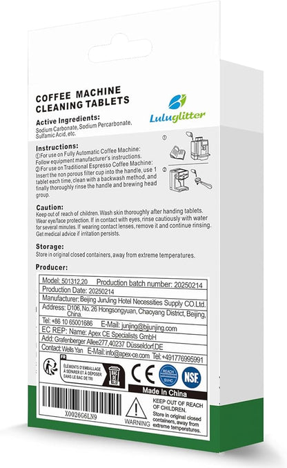 Espresso Machine Cleaning Tablets Coffee Machine Cleaner Compatible with Breville Barista Express, Gaggia, Delonghi, Jura, Philips 16 tabs Convenient removes coffee oils
