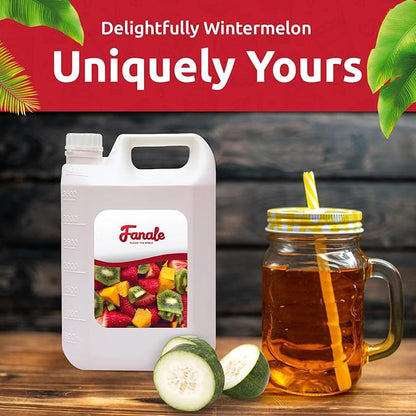 Fanale Premium Flavoring Concentrated Syrup for Bubble Tea 11 lb | Winter Melon Flavor Syrup | for Boba Tea, Smoothies, Slushes, Desserts | 11lb | SRP250