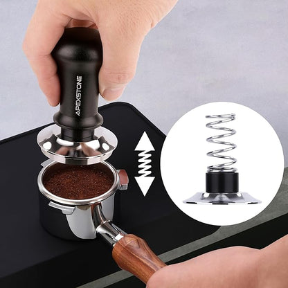 Apexstone Coffee Tamper Spring Loaded 51mm, Calibrated Espresso Tamper 51mm, Espresso Tamper Spring Loaded