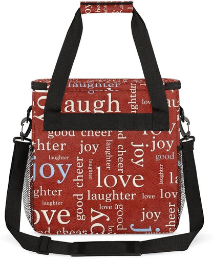 red love romance Coffee Maker Carring Bag Travel Carrying Storage Tote Bag Compatible with Keurig K-Mini or K-Mini Plus Portable Single Serve Coffee Brewer Case with Pockets for K-cup Pods