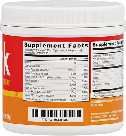 AdvoCare Spark - Energy Drink Mix - Vitamin & Amino Acid Supplement - Supports Energy & Focus - Portable Immune Support - Sugar-Free - Mandarin Orange (10.5 oz)