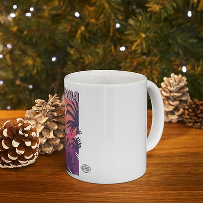 11 OZ Novelty Coffee Mugs - Christmas Gift (California Vibes Theme)