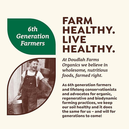 Organic Whole Wheat Flour 1.5 lb - Non-GMO, Pesticide-Free, Regenerative Organic Certified for Baking Bread, Pizza, Pasta, & More by Doudlah Farms