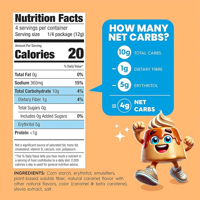 Simply Desserts Salted Caramel Instant Pudding, Sugar-Free, 6-Pack – Healthy Dessert, Keto Snacks, Vegan & Diabetic-Friendly, Kosher, 1.7 Oz Ea