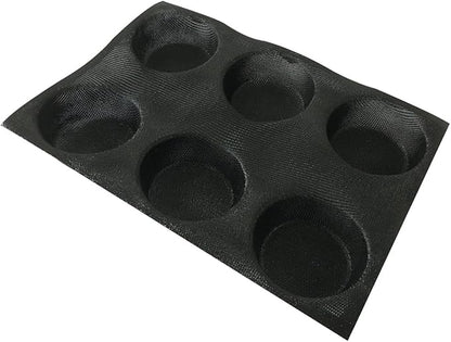 Bluedrop Silicone Bun Bread Form Round Shape Bread Tray Perforated Bakery Molds