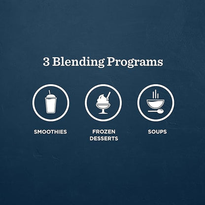 Vitamix Ascent Series X2 Blender with Three Blending Programs, Self-Cleaning Program, Professional-Grade Blender for Smoothies, Soups and More, Stainless-Steel Blades, 48 Oz Container, Shadow Black