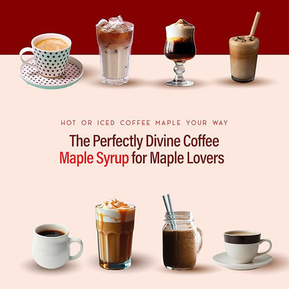 RIO Maple Flavoring Coffee Syrup – Perfect for Hot or Iced Coffee & Desserts, Classic Maple Blend Sweetened with Pure Cane Sugar, Barista-Grade Syrup for Drinks at Home & Work – 700ml