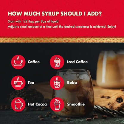 ChocZero Sugar Free Vanilla Syrup for Coffee - Keto Flavoring Syrups - Low Calorie Simple Syrup for Flavored Drinks – 25.4 Fluid Ounces