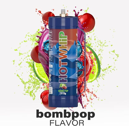 Cream Charger 3.3L Tank,2112g Whipped Cream Charger Bombpop Flavor Food Grade 99.99% Purity Premium Cream Cylinder Leak Proof Dispenser-1Tank