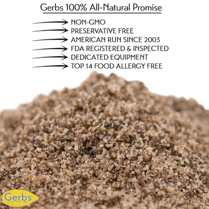 Raw Chia Seed Protein Meal Powder by Gerbs - 2 LBS Premium Seeds - Top 10 Food Allergen Free & Non GMO - Vegan & Kosher - Seed Country of Origin Mexico - Made in Rhode Island