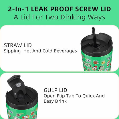 BJPKPK 26oz Stainless Steel Insulated Tumbler With lid And Straw Travel Coffee Thermal Tumblers Cup For Women And Men,Game