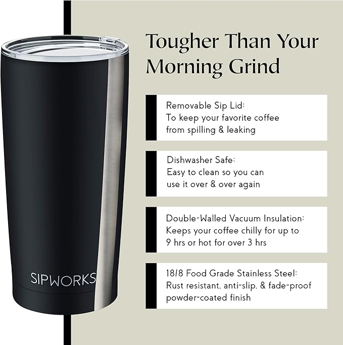 Stainless Steel Coffee Tumblers with Lids - 20z Double Walled Vacuum Insulated for Hot & Cold Drinks - Spill Resistant Travel Tumbler - Rose Gold