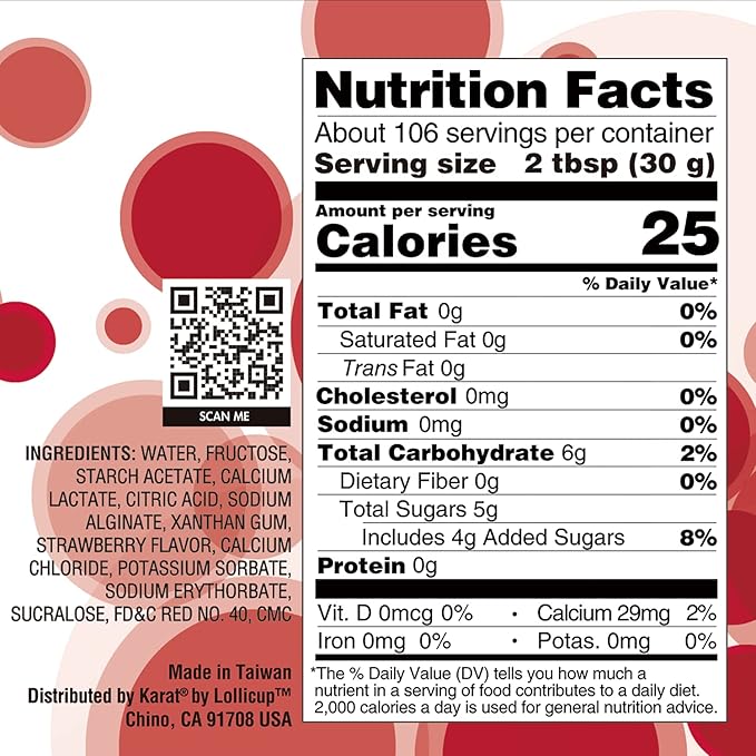 Tea Zone [7 Pounds] Strawberry Popping Pearls for Boba Tea Beverages, Sweets, Ice Cream Topping | B2053