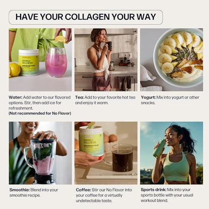 Sparkle Wellness VERISOL Bioactive Hydrolyzed Collagen Peptides & Vitamin C | Collagen Powder Supplement for Hair, Skin, and Nail Health | Skin Boost (Acai Lemonade) [50-Serves]