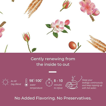 Tily Tea Deep Cleanse Herbal Tea - Natural Detox Tea for Gut Health - Caffeine Free - 10 Plastic-Free Tea Bags