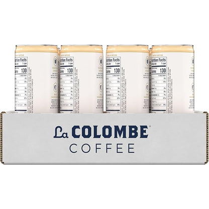 La Colombe Coffee, Vanilla Draft Latte, 11 fl oz Cans (Pack of 12), Coffeehouse Quality Cold Brew, Specialty Grade Coffee Beans, Ready-to-Drink On-the-Go
