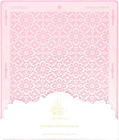 Cake Decorating Stencil for Tall Buttercream Cake, Royal Icing, Ganache, Paint, Airbrush (ALETTE)