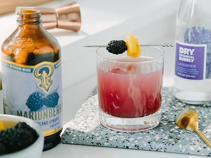Portland Syrups Marionberry Syrup - Craft Pacific Northwest Fusion for Cocktails, Desserts, Soda, and More - 12 oz with 24 Servings (Pack of 2)