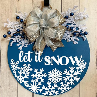 Christmas Stencils 12” Xmas Stencil for Wood Christmas Stencil for Painting Holiday Stencils Merry Christmas Believe Drawing Templates Half Round Stencil for Door Hanger Porch Wreath Home Decor