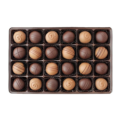 Vermont Nut Free Chocolates Boxed Chocolates (Truffle Assortment) 24-Piece, Nut-Free, Egg-Free, Kosher