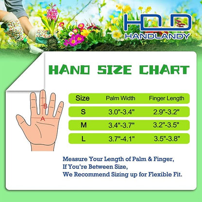 HANDLANDY Rose Pruning Gardening Gloves for Men Women, Thorn Proof Forearm Protection Leather Garden Gloves, Gardening Gifts for Gardeners (Yellow- goatskin, Small (Pack of 1))