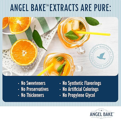 Pure Valencia Orange Extract 5X - Natural Essence for Beverage Formulations, Bulk Manufacturing, Professional Food Developers - Kosher Certified, Vegan, Gluten-Free, Keto Friendly (1 Gallon)