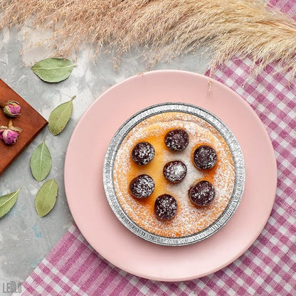 LEGLO 100 Pcs Disposable Egg Tart Tins - 2.9" Aluminum Mini Pie Tins, Quality and Durable Material, Easy to Use and Oven Safe, Moisture and Odor Resistant, Good for Fruit, Pastry, Meat, and Pot Pies