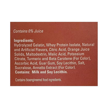 Nutmeg State Nutrition - Fruit Drink - High Protein, Low Calorie, Low Carb, Low Sugar, Fat Free, Loaded with Vitamins, 7 Servings Per Box (Orange, 1 Pack)
